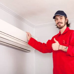 air conditioner  maintenance service man